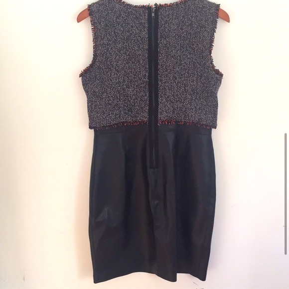 Bailey 44 leather bottom dress - Picture 5 of 6